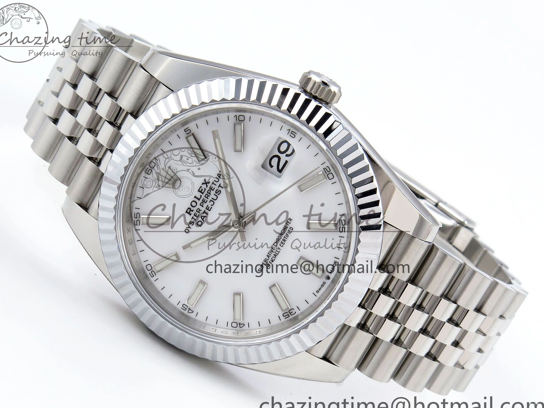 MiroTime 0112 Datejust 41mm 126234 904L Steel HGF 1:1 Best Edition White Dial on SS Bracelet VR Compact 1464